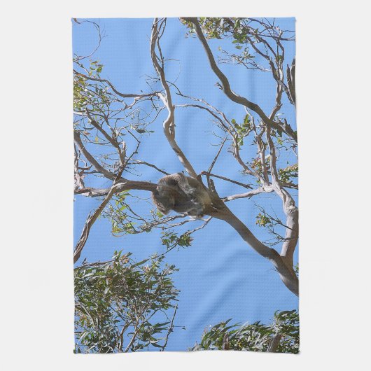 コアラ昼寝 キッチンタオル (縦)