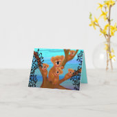 コアラ母ラブカード カード (黄色い花)