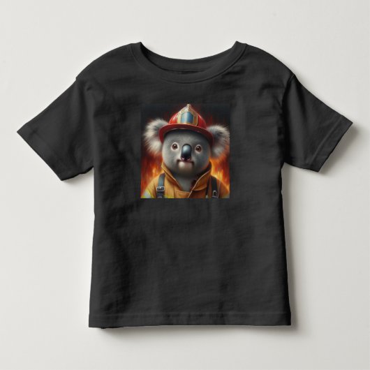 コアラ消防士 トドラーTシャツ (正面)