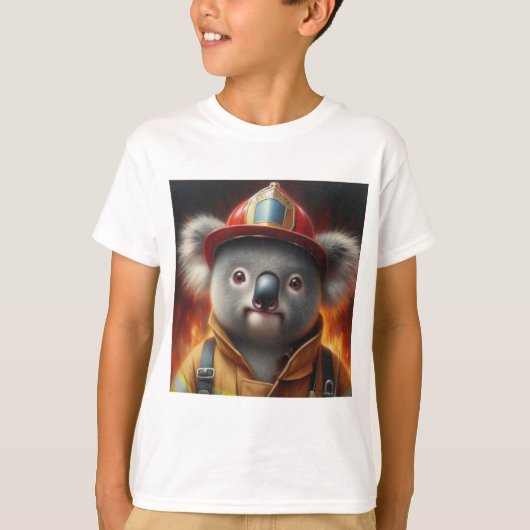 コアラ消防士 Tシャツ (正面)
