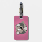 コアラ熊の漫画の荷物タグ ラゲッジタグ (裏面縦)