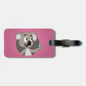 コアラ熊の漫画の荷物タグ ラゲッジタグ (裏面横)
