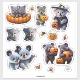 コアラ熊ハロウィンステッカーかわいいデザイン シール