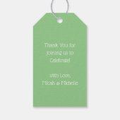 コアラ熊ベビーシャワー ギフトタグ (裏面)