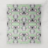 コアラ熊ベビーシャワー プレイスカード (内部開封)