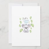 コアラ男の子の誕生日の招待、任意の年齢。招待 招待状 (裏面)