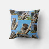 「コアラ疑問に思心温まるフォトコラージュ」 クッション (裏面)