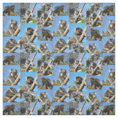 「コアラ疑問に思心温まるフォトコラージュ」 ファブリック (見本)