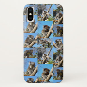 「コアラ疑問に思心温まるフォトコラージュ」 iPhone X ケース