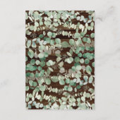 コアラ素朴クマ赤ちゃんシャワーベビー用ブック エンクロージャーカード (裏面)