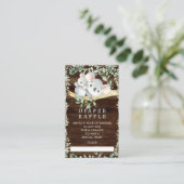 コアラ素朴ベビーシャワーおむつラッフルチケット エンクロージャーカード (スタンド正面)