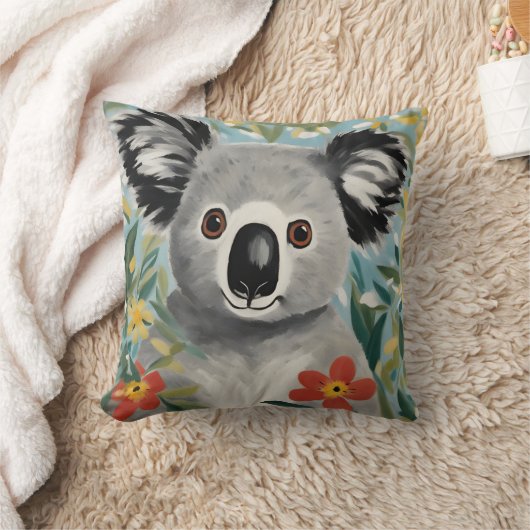 コアラ絵画ス クッション (ブランケット)