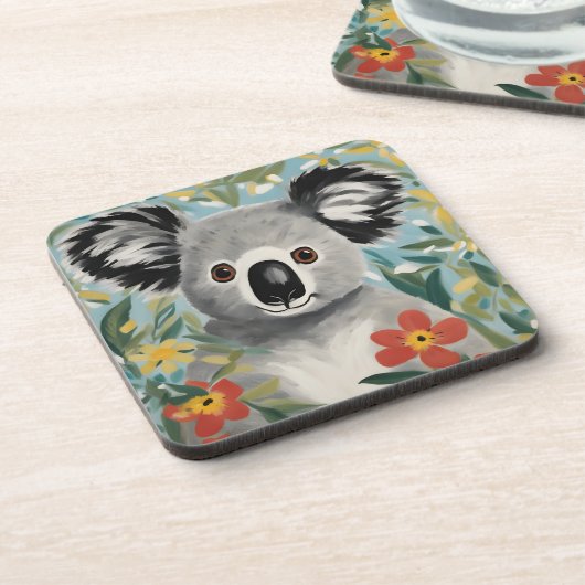 コアラ絵画ス コースター (左側)