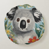 コアラ絵画ス ラウンドクッション (裏面)