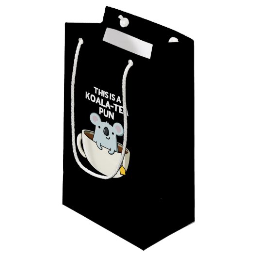 コアラ茶プンコアラおもしろいプンダークBG スモールペーパーバッグ (正面アングル)