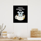 コアラ茶プンコアラおもしろいプンダークBG ポスター (キッチン)