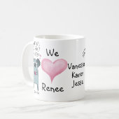 コアラ茶友情のないQuanityのマグ コーヒーマグカップ (正面左)