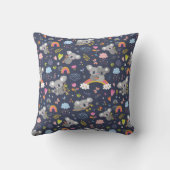 コアラ虹のラブパターン クッション (裏面)