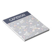 コアラ虹のラブパターン ノートパッド (アングル)