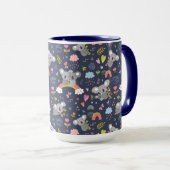 コアラ虹のラブパターン マグカップ (正面右)