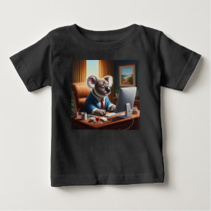 コアラ計算機 ベビーTシャツ