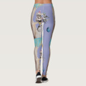 コアラ誕生日パーティーコアラスパープルレギンス レギンス (裏面)