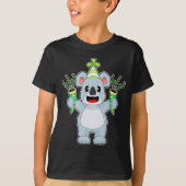 コアラ誕生日パーティーハット Tシャツ (正面)