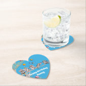 コアラ誕生日パーティーブルー紙パーティーコースター ペーパーコースター (インサイチュ)