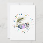 コアラ誕生日招待状 招待状 (裏面)