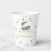 コアラ誕生日紙カップ 紙コップ (裏面)