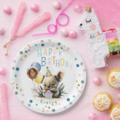 コアラ誕生日紙プレート ペーパープレート (パーティー)