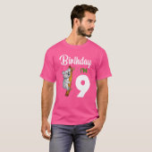 コアラ誕生日9女の子9歳コアラスキッズボー Tシャツ (正面フル)