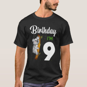 コアラ誕生日9女の子9歳コアラスキッズボー Tシャツ