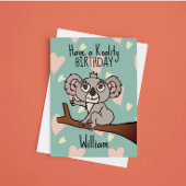 コアラ誕生日 カード