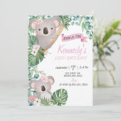 コアラ誕生日、年齢を問わつるず、パーティー動物 招待状 (スタンド正面)