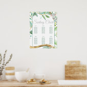 コアラ赤ちゃんシャワー誕生日パーティーのシーティングチャート ポスター (キッチン)