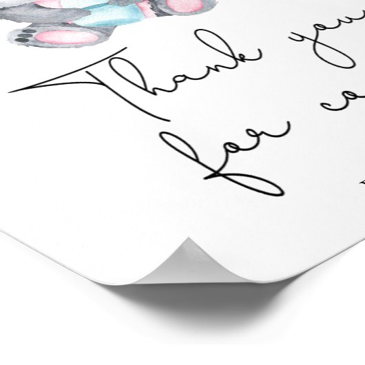 コアラ赤ちゃんシャワー – ありがとうござ来う ポスター (角)