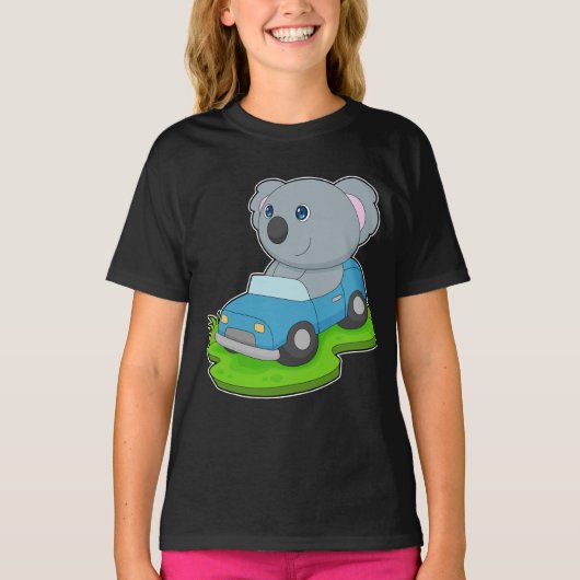 コアラ車 Tシャツ (正面)