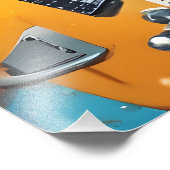 コアラ遊さんのギター、ロックグラフィティ フォトプリント            (角)