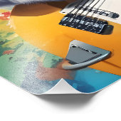 コアラ遊さんのギター、ロックグラフィティ フォトプリント            (角)