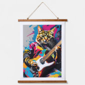 コアラ遊さんのギター、ロックグラフィティ 吊り下げ型タペストリー (正面3)
