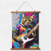 コアラ遊さんのギター、ロックグラフィティ 吊り下げ型タペストリー (正面2)