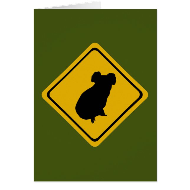 コアラ道路標識 (正面)
