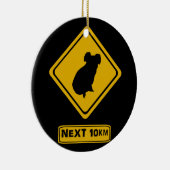 コアラ道路標識 セラミックオーナメント (右)