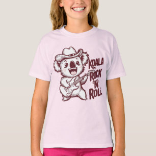 コアラ音楽ロックアンドロール Tシャツ