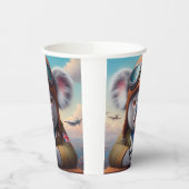 コアラ飛行機パイロット 紙コップ (左)