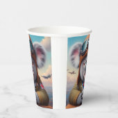 コアラ飛行機パイロット 紙コップ (右)