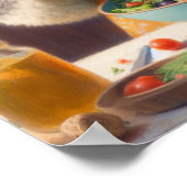 コアラ食べ物サラダ ポスター (角)