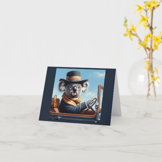 コアラ駆動 カード (黄色い花)