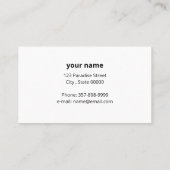 コアラ魔法モダンかわいい動物 名刺 (裏面)